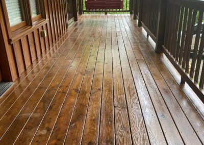 deck renovation for log cabin sevierville