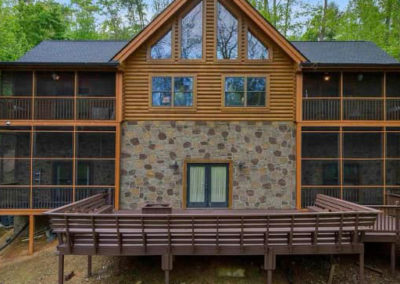 custom log cabin exteriors gatlinburg